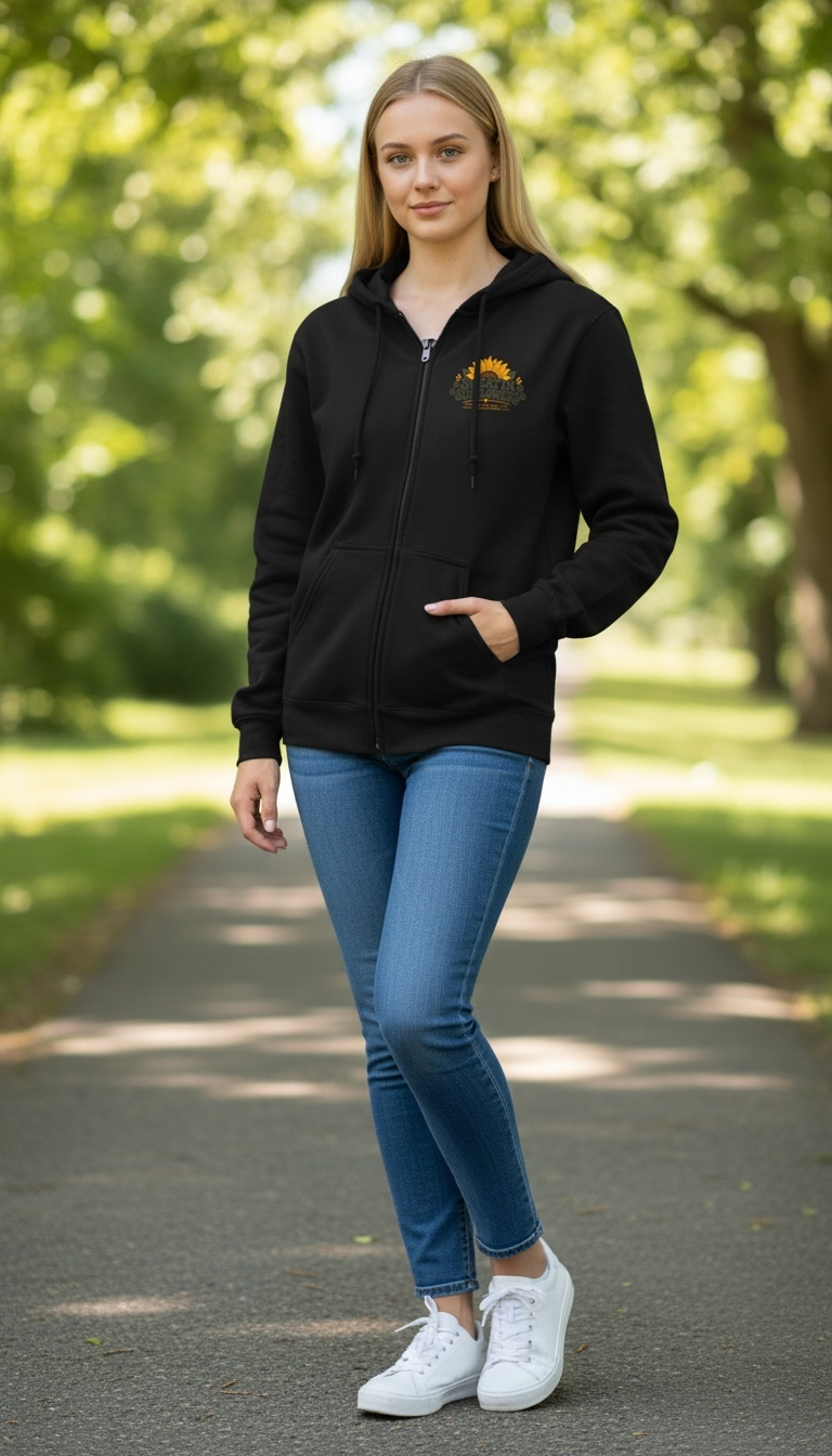 SweatinSunflowers Unisex ZipUp Hoodie