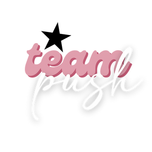 Team Push Die Cut Stickers