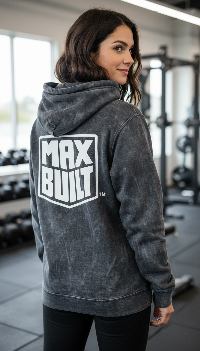 BODi MAX BUILT Mineral Wash Hoodie