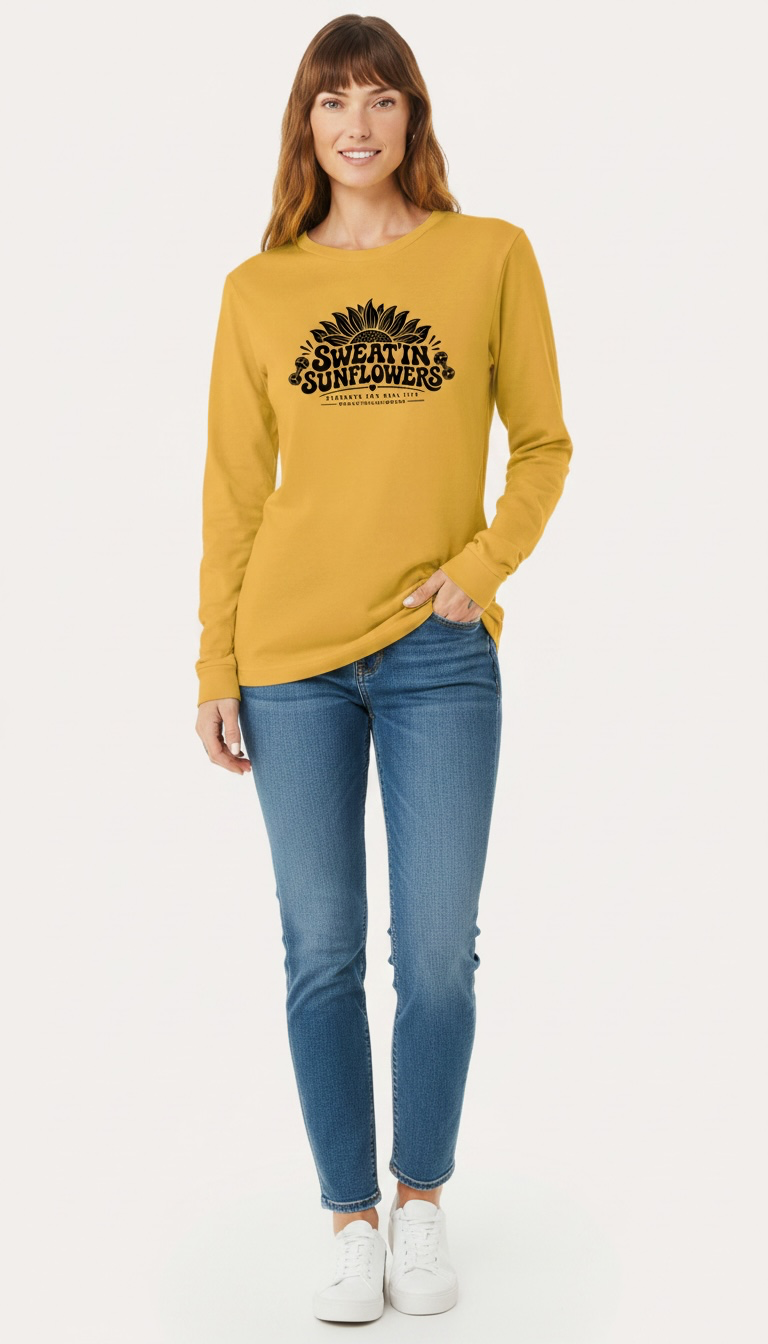 SweatinSunflowers Unisex Long Sleeve Tee