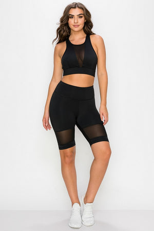 Women's Mesh Biker Set