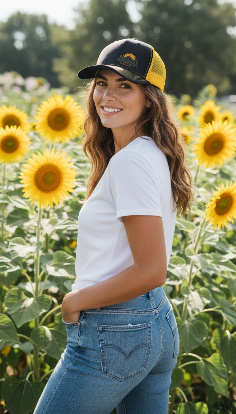 SweatinSunflowers SnapBack Premium Hat