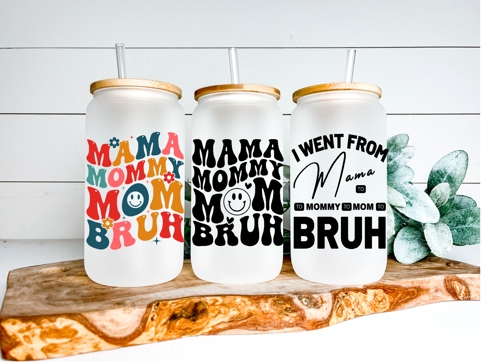 Verres à canettes variés