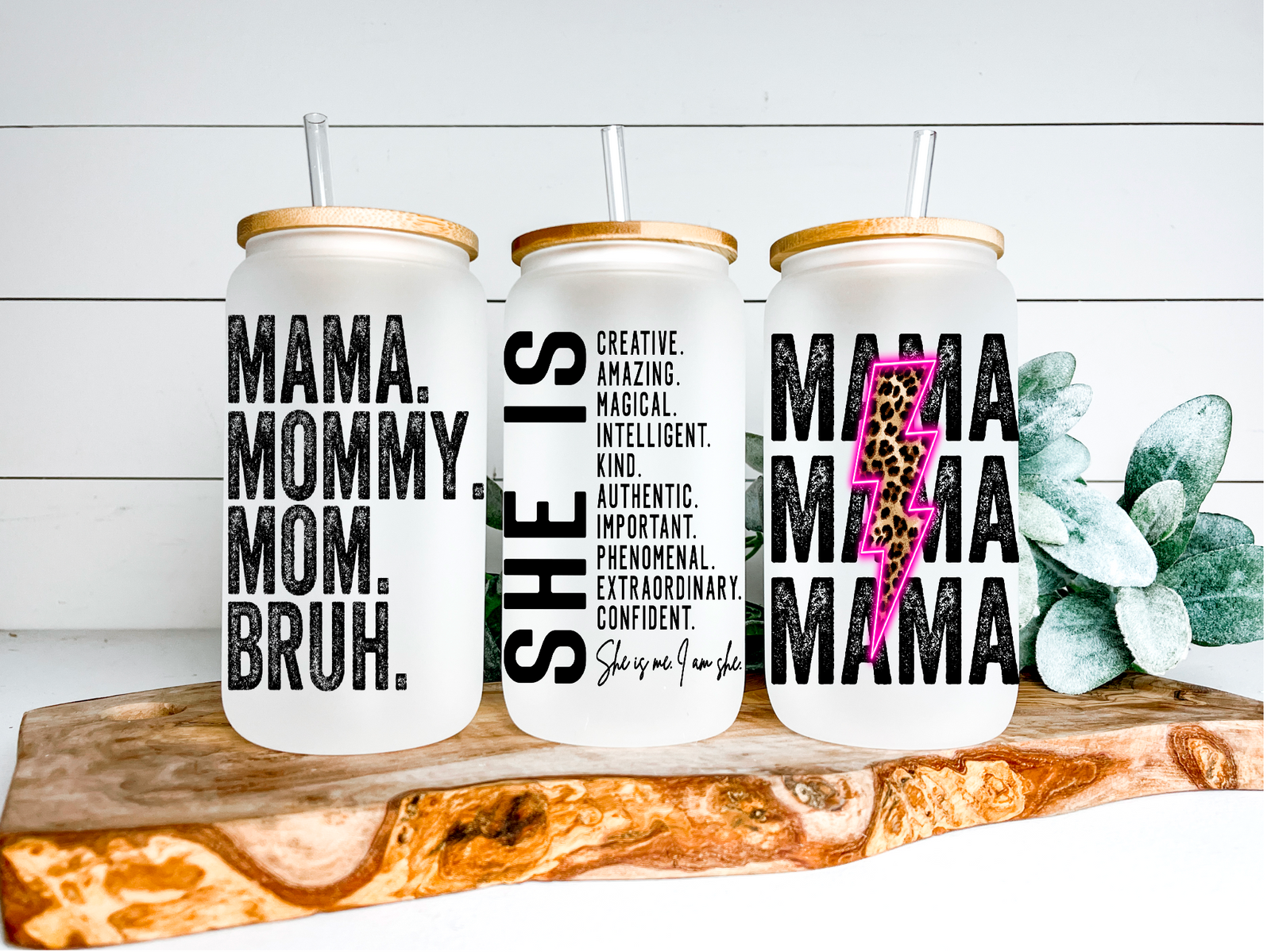 Verres à canettes variés