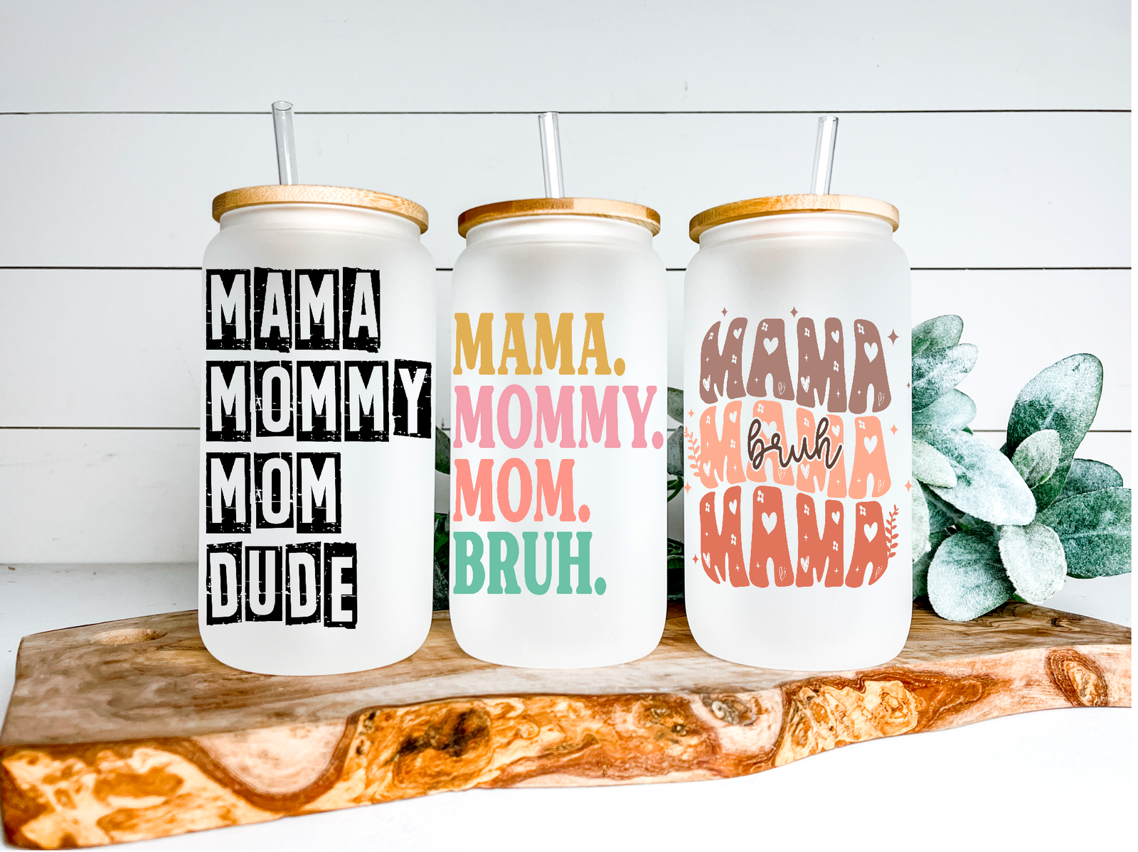 Verres à canettes variés