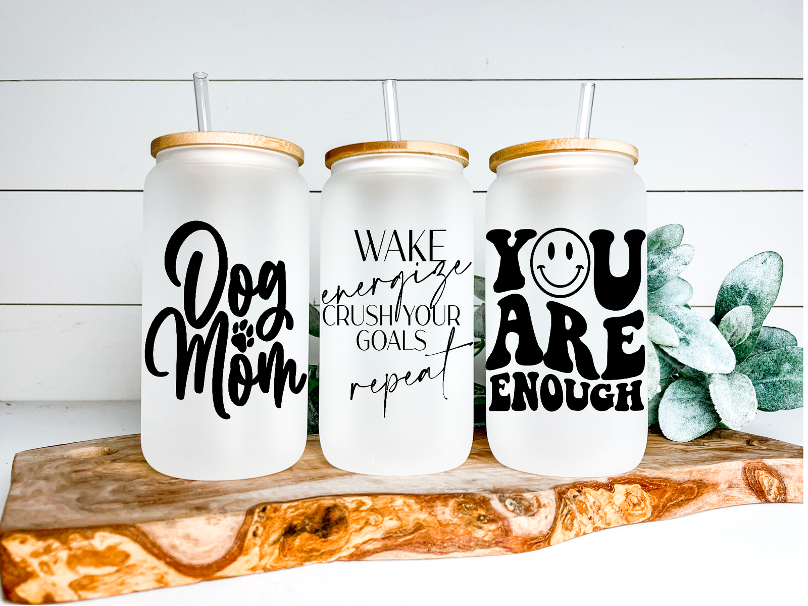 Verres à canettes variés