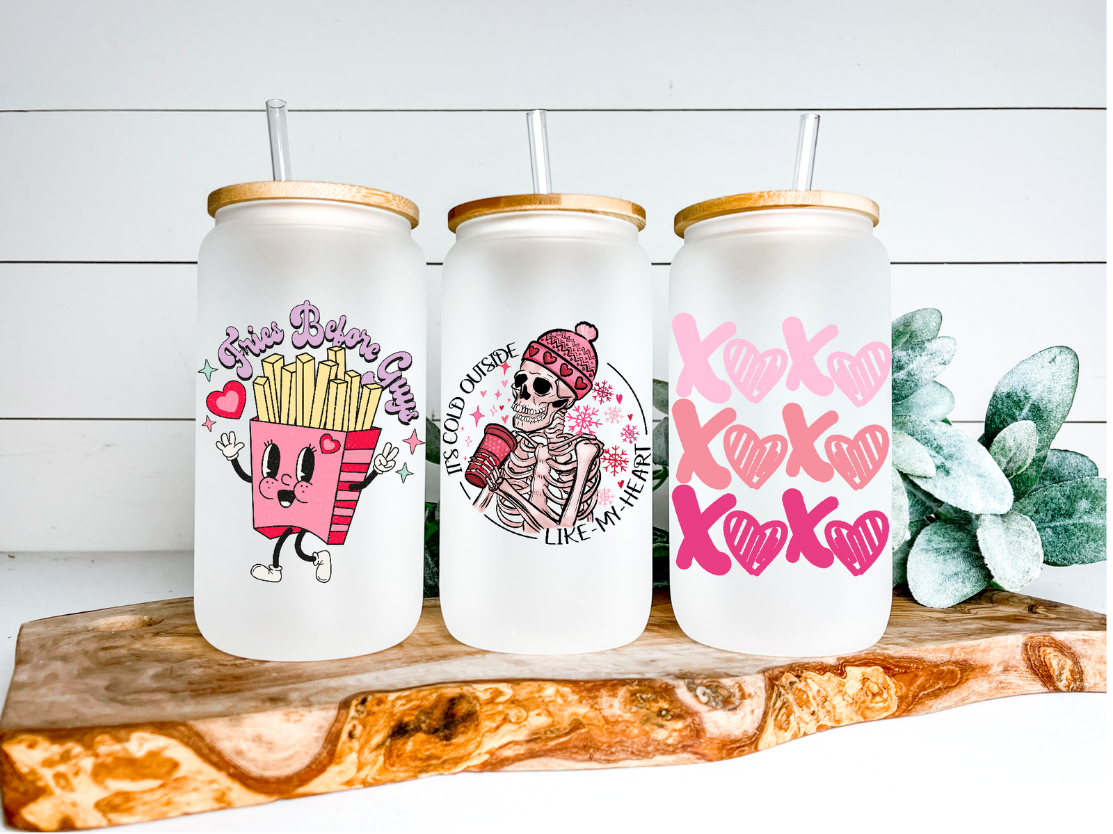 Verres à canettes variés