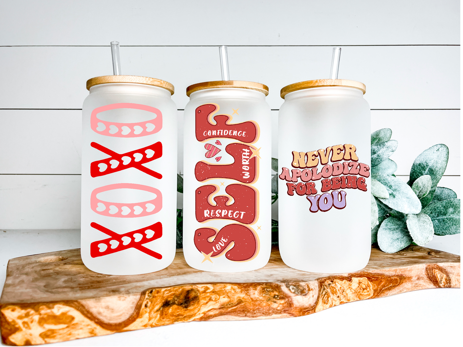 Verres à canettes variés