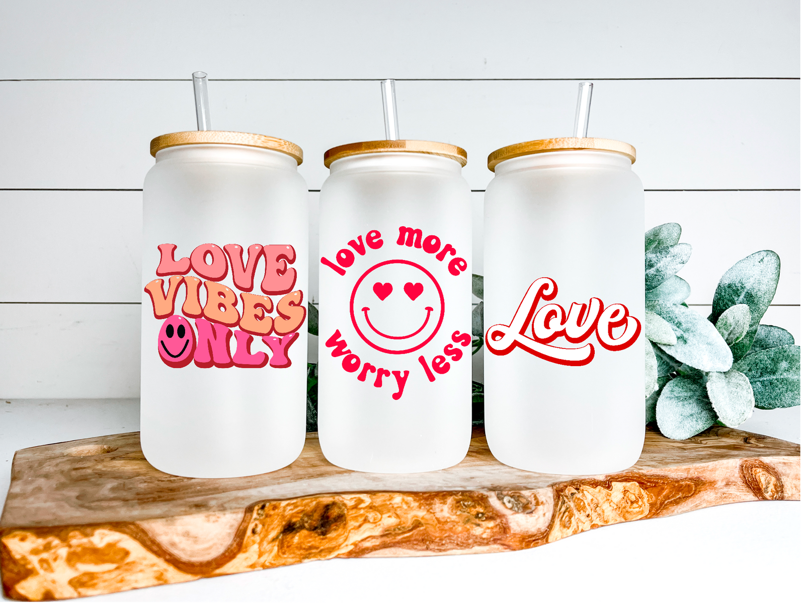 Verres à canettes variés