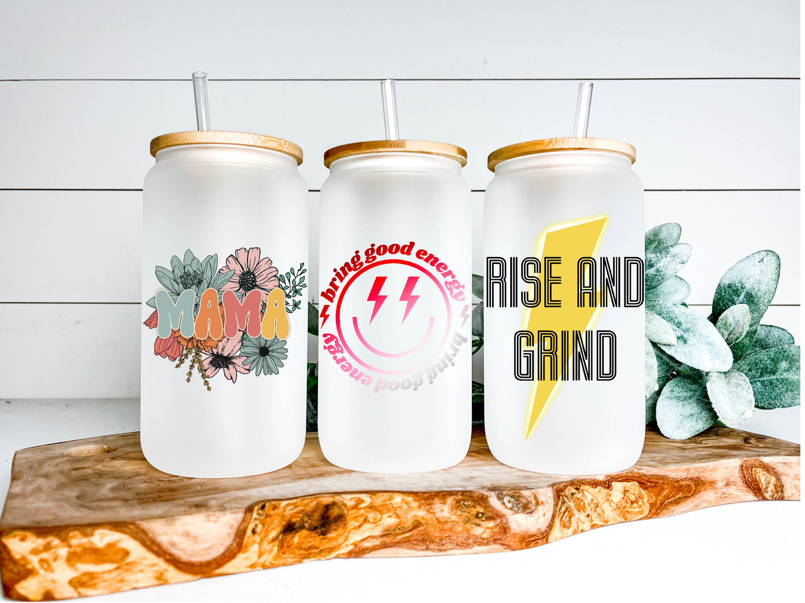 Verres à canettes variés