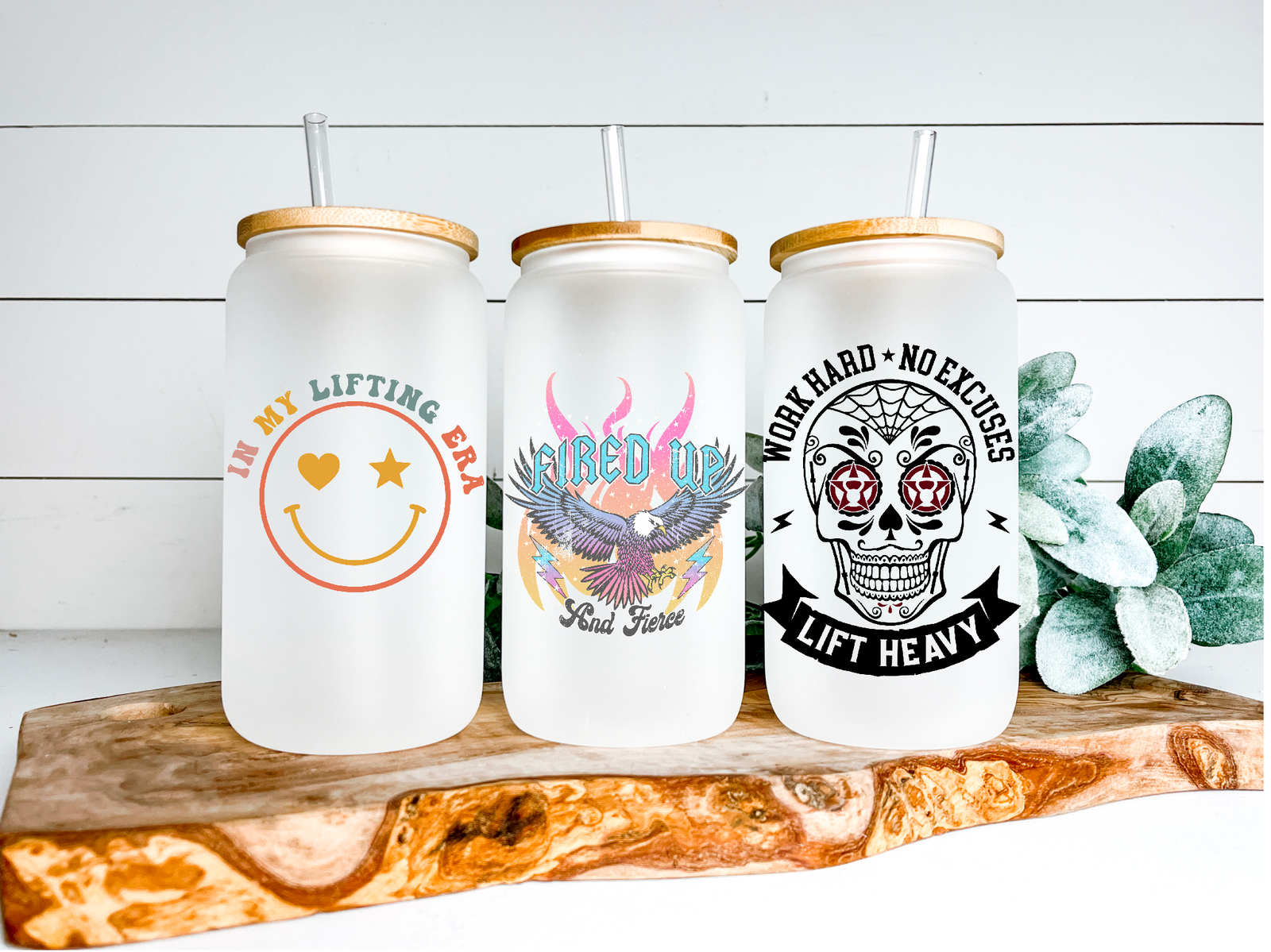 Verres à canettes variés