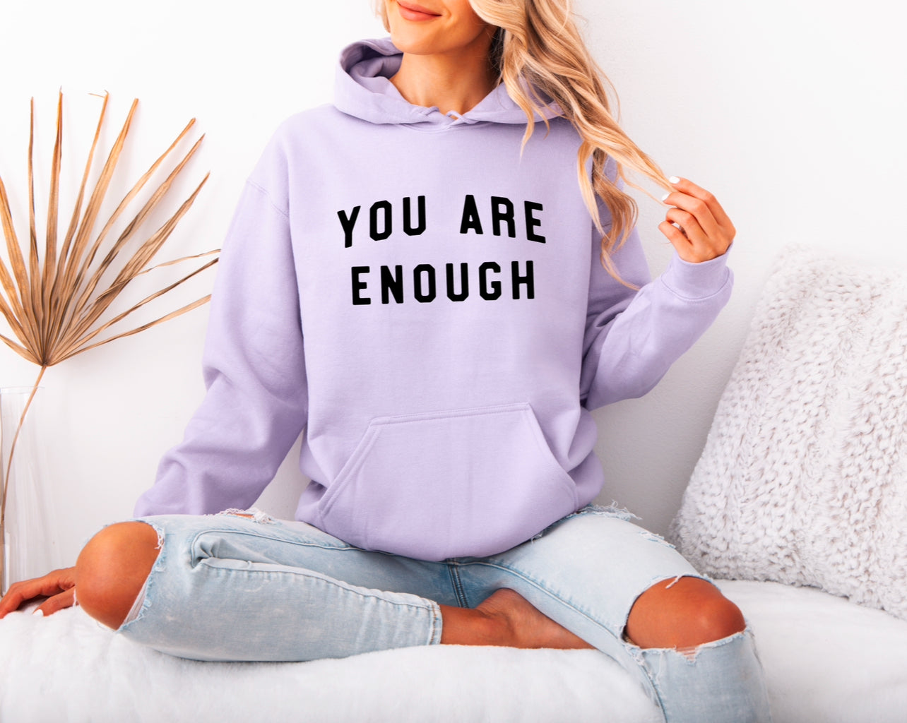 You Are Enough Heavyweight Hoodie