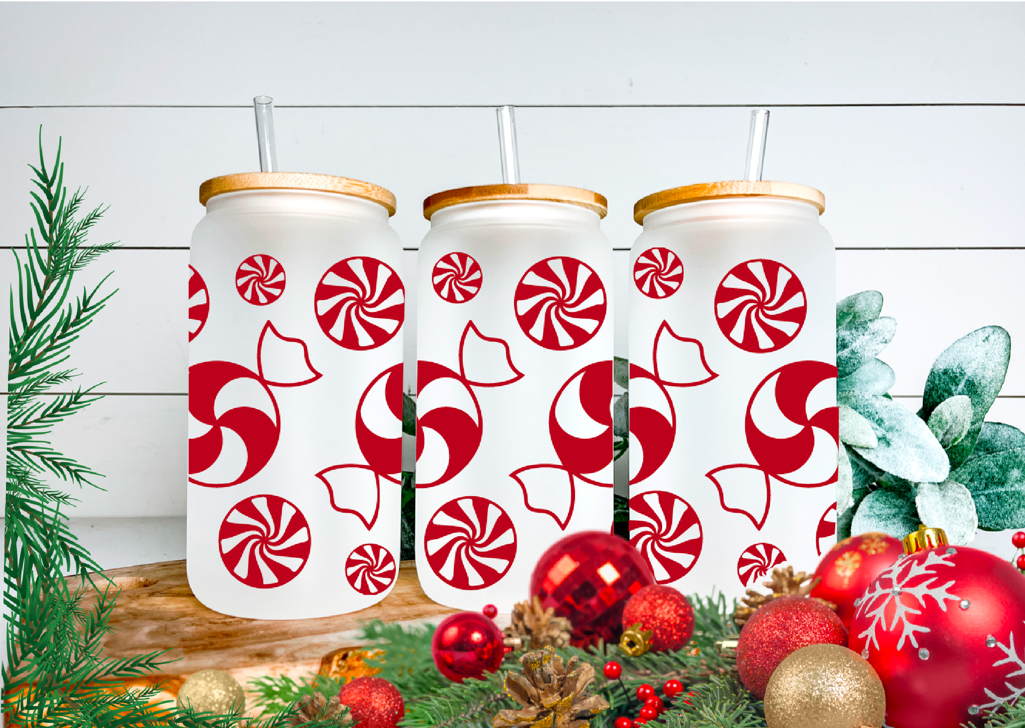 Xmas Collection Wraps - Can Glasses