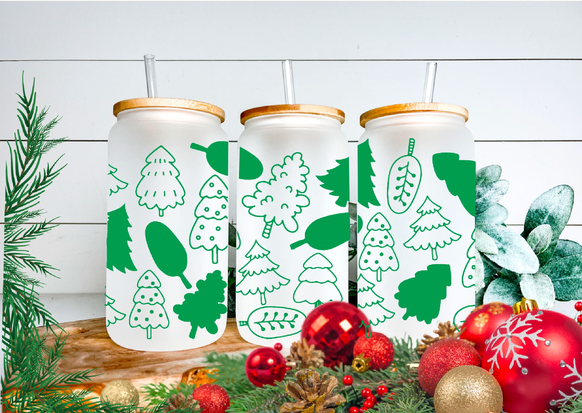 Xmas Collection Wraps - Can Glasses