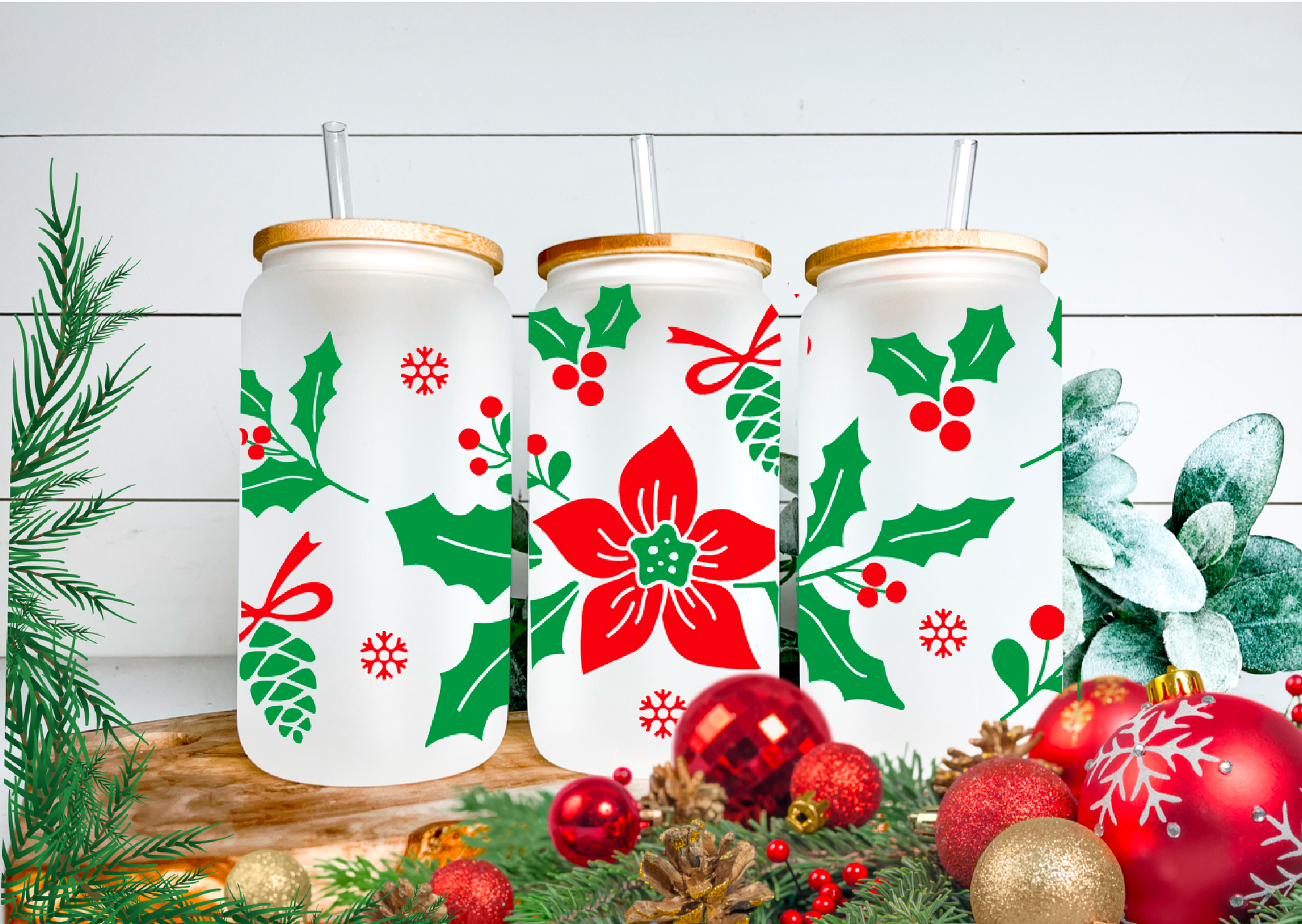 Xmas Collection Wraps - Can Glasses