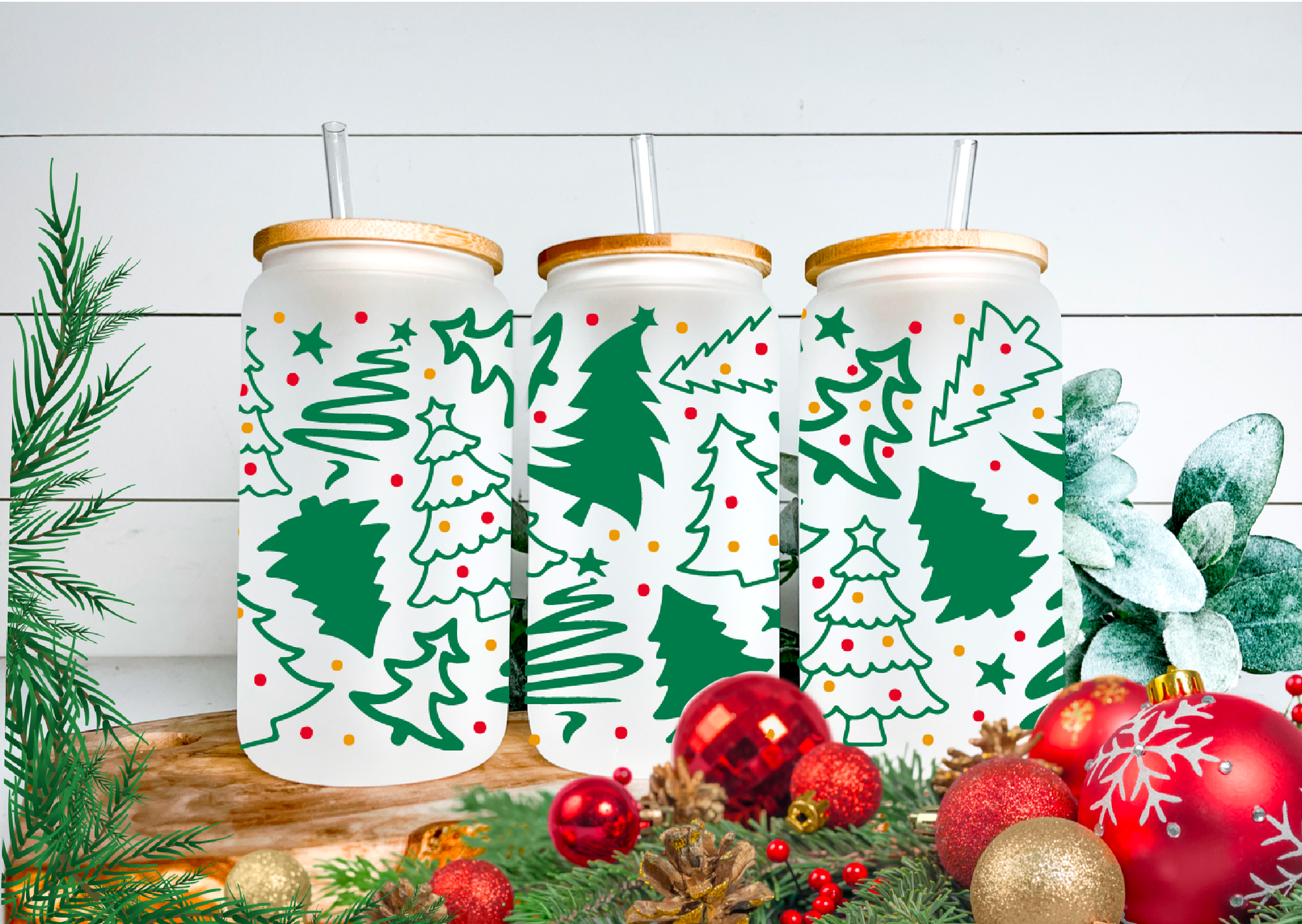 Xmas Collection Wraps - Can Glasses