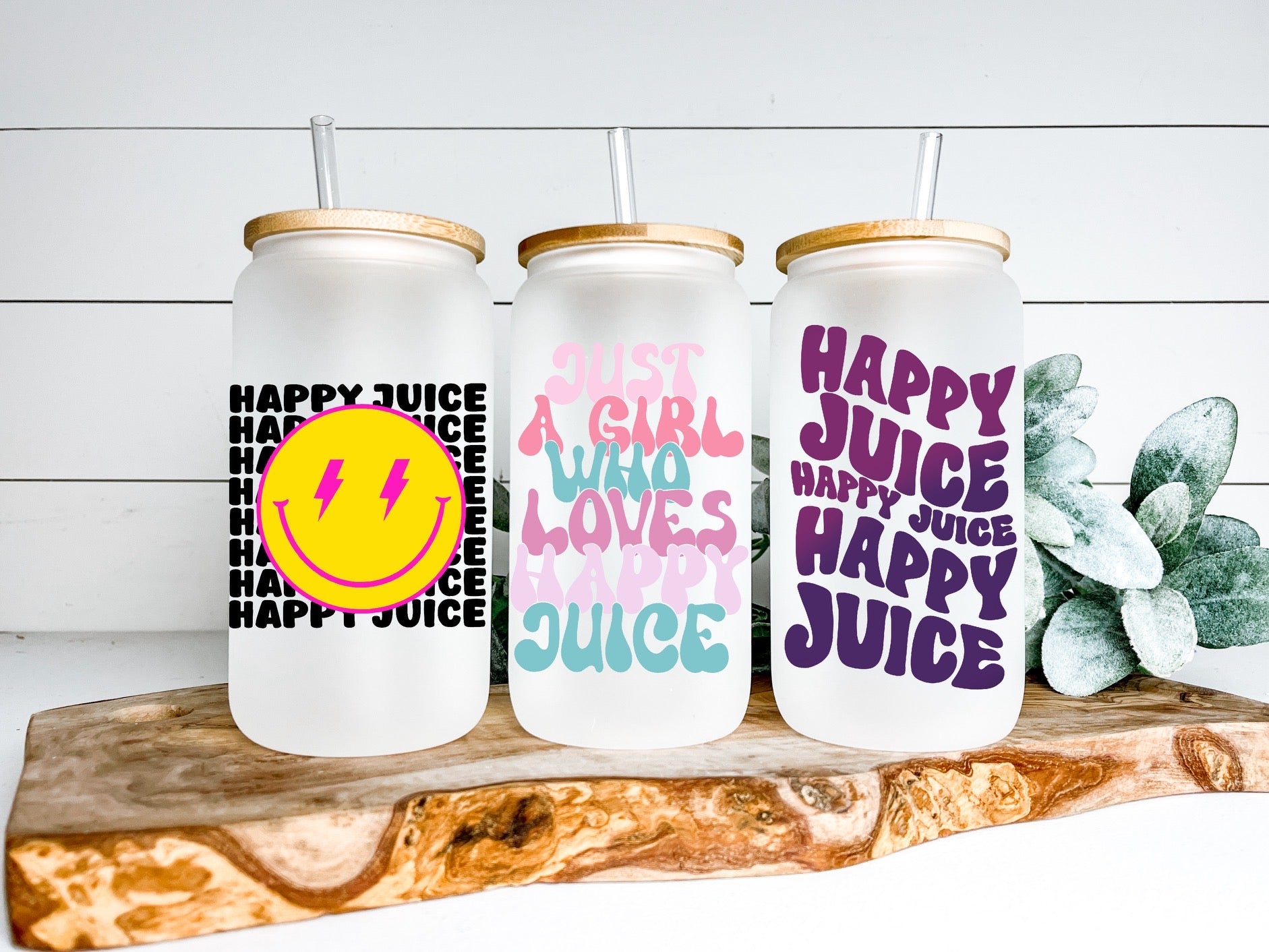 Happy Juice Can Glasses