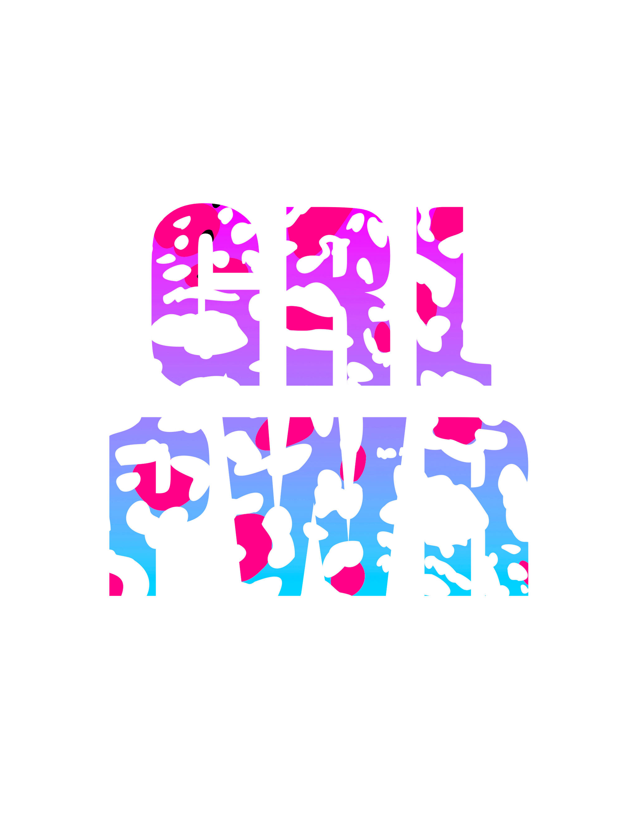 GRL PWR UV DTF DECALS