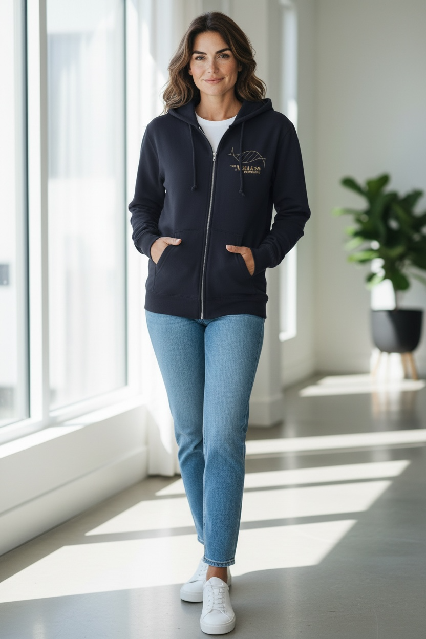 TAP Unisex Full Zip Up Hoodie