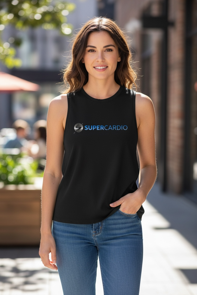 Supercardio  Ladies Crop Tank