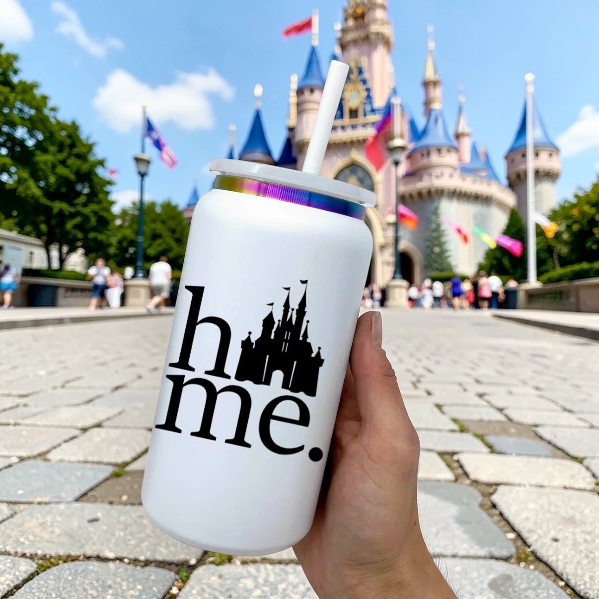 HOME Castle Rainbow Holographic Tumbler