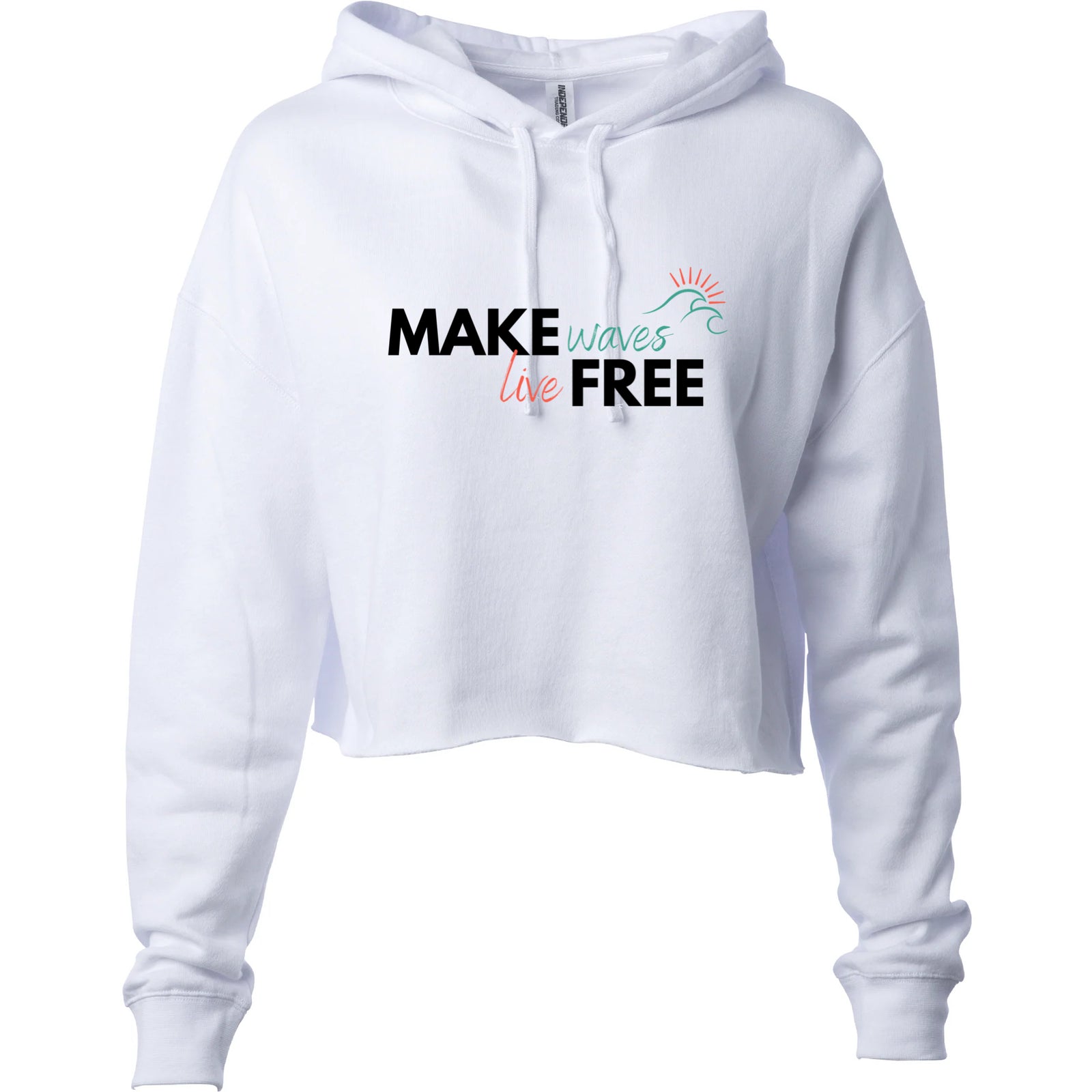 Sweat à capuche court Wild &amp; Free