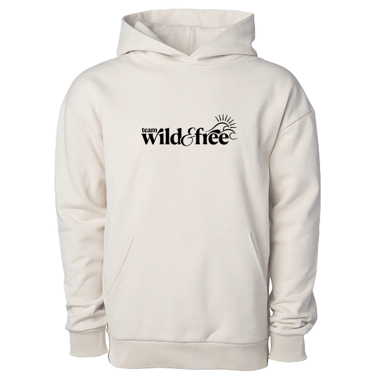 Sweat à capuche épais Wild &amp; Free (devant et dos)