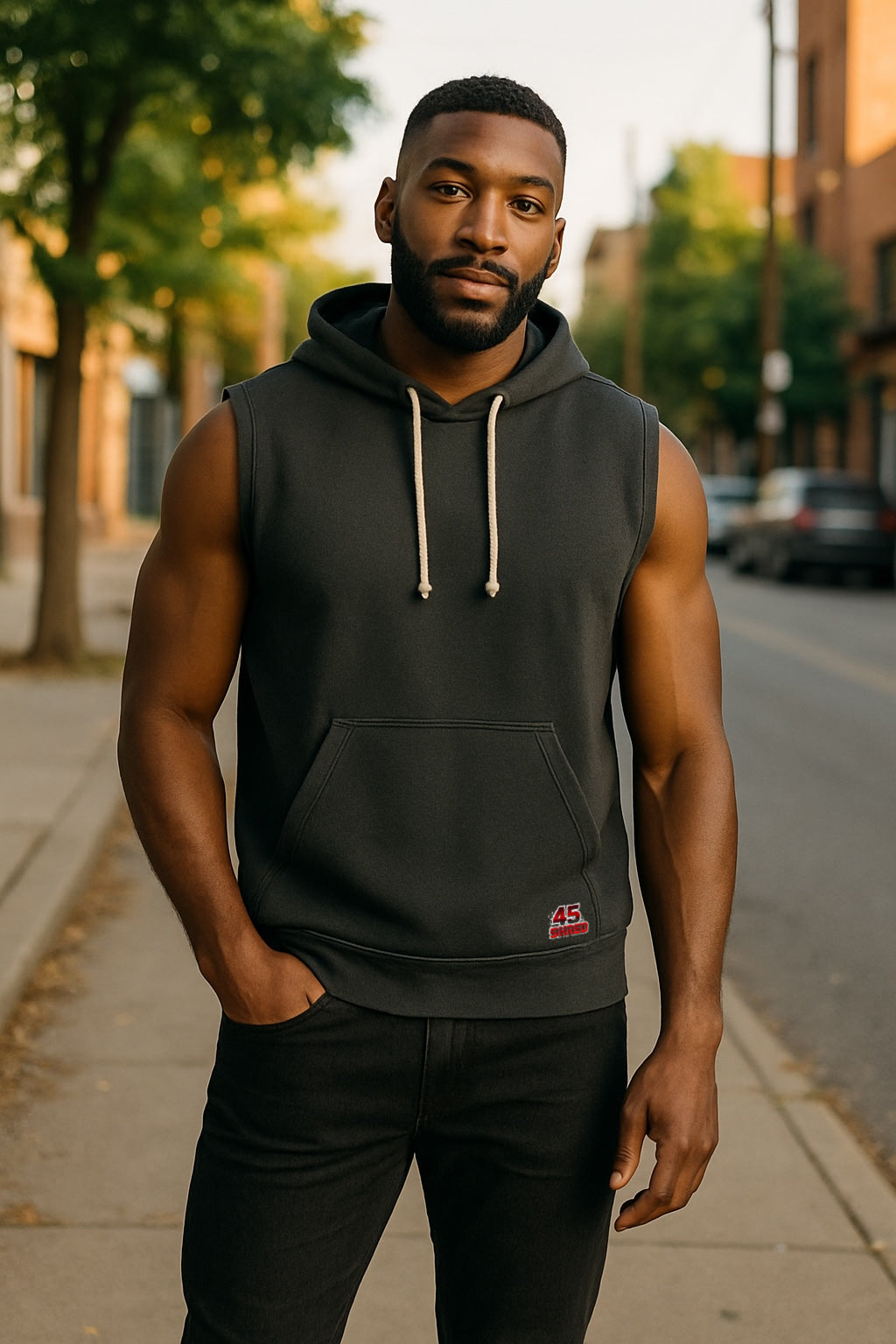 Sweat à capuche sans manches Strength Series