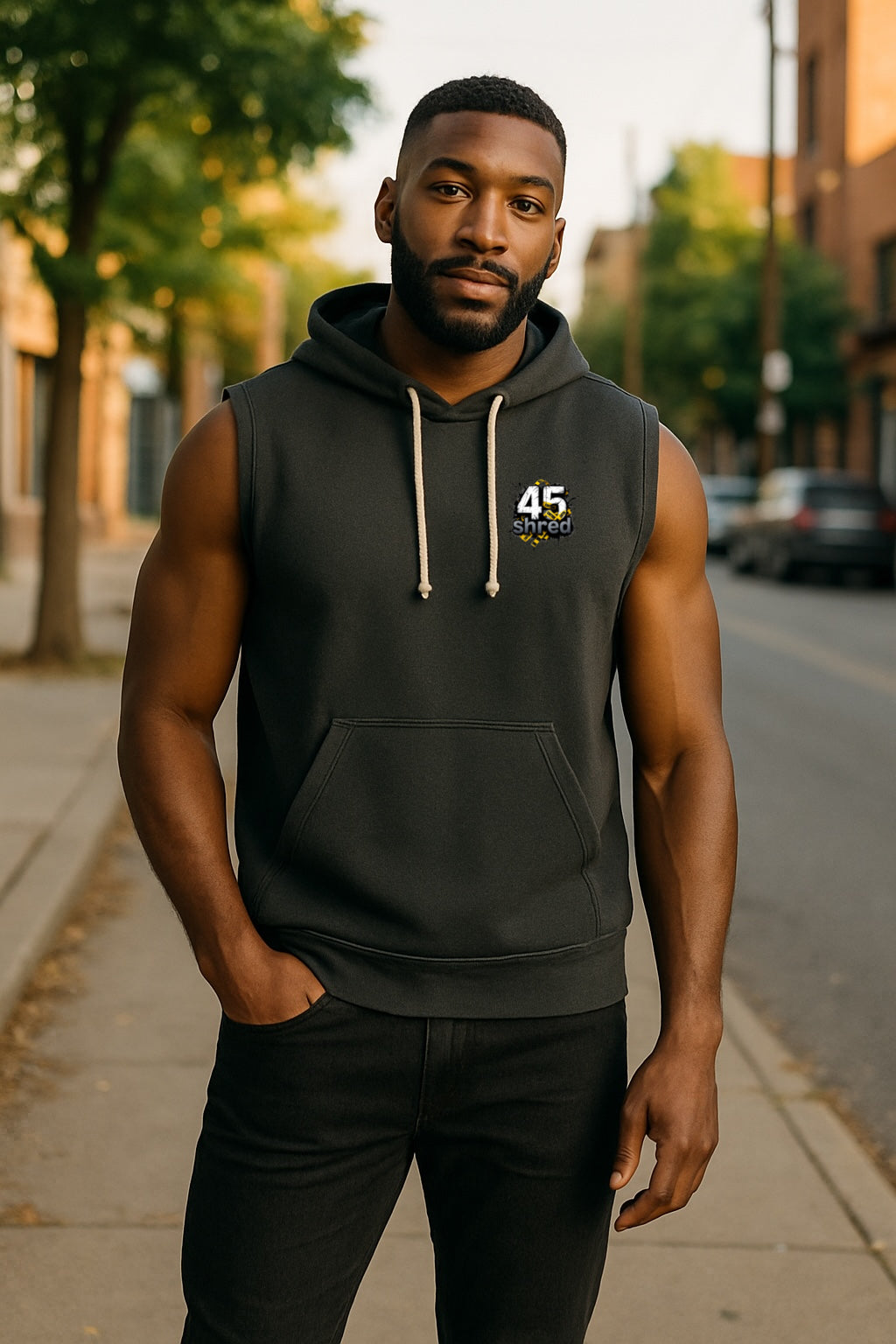 45 SHRED Sleeveless Hoodie
