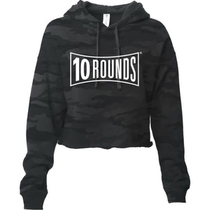 Sweat à capuche court pour femmes BODi 10 ROUNDS