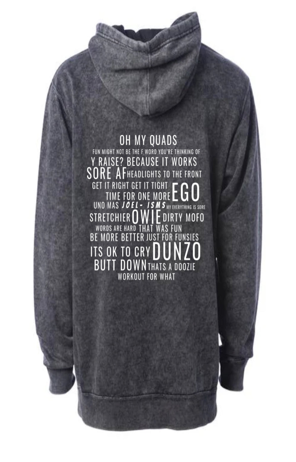 Sweat à capuche délavé Joel-ism Collage