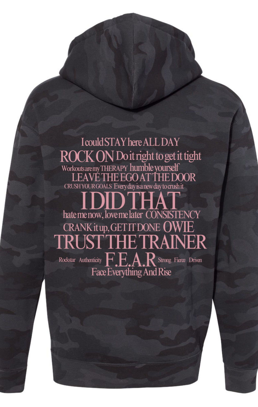 Sweat à capuche The Legacy Lifting Club Collage Noir Camouflage (Modèle de groupe)