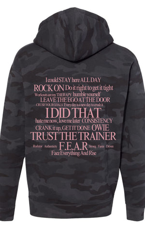 Sweat à capuche The Legacy Lifting Club Collage Noir Camouflage (Modèle de groupe)