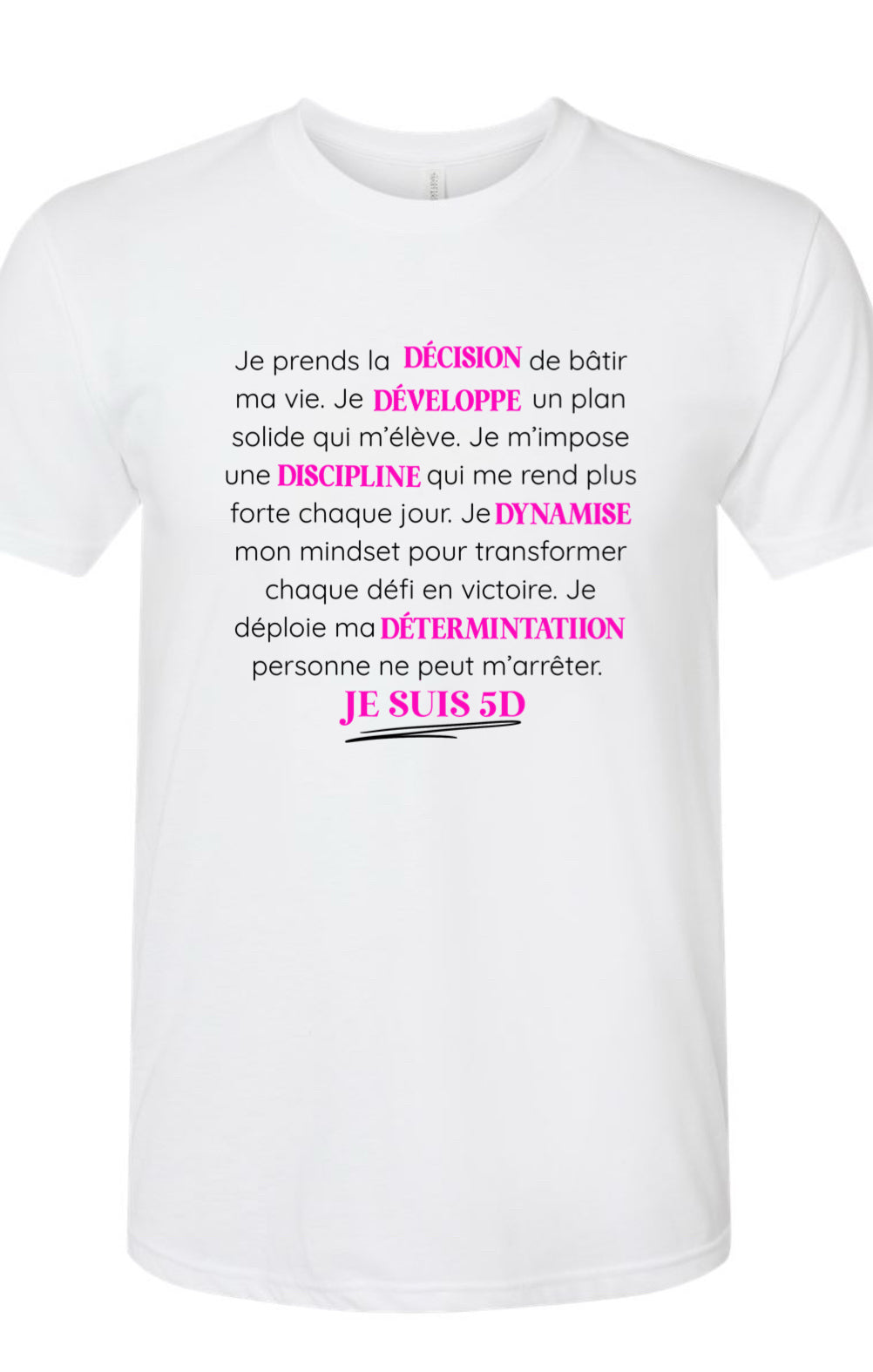 T-shirt unisexe 5D long