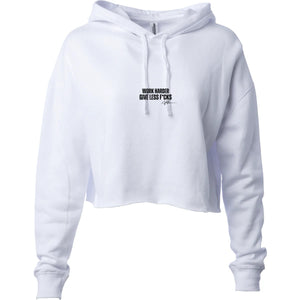 JOEL-ISM Ladies Crop Hoodie WORK HARDER