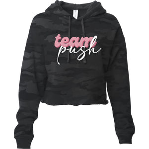 Team Push Ladies Crop Hoodie