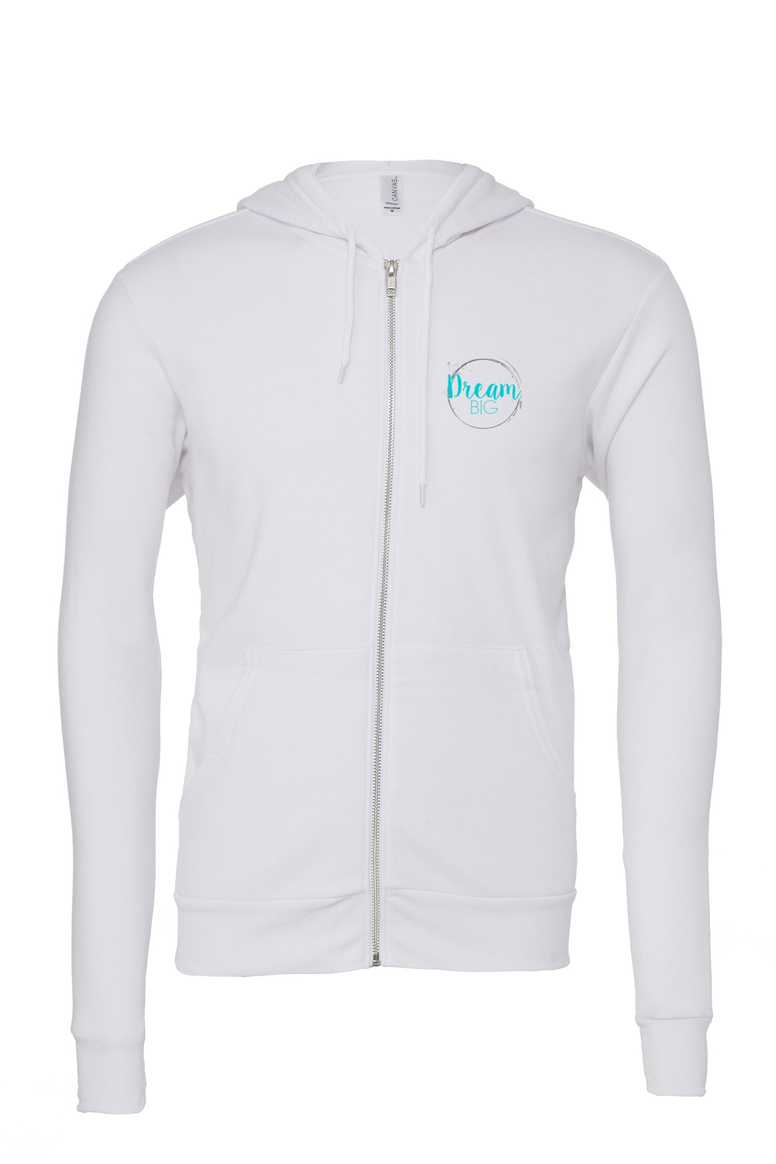 Sweat à capuche zippé unisexe Dream Big 