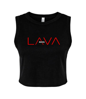 BODi LAVA Cropped Ribbed Tank