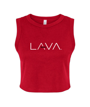 BODi LAVA Cropped Ribbed Tank