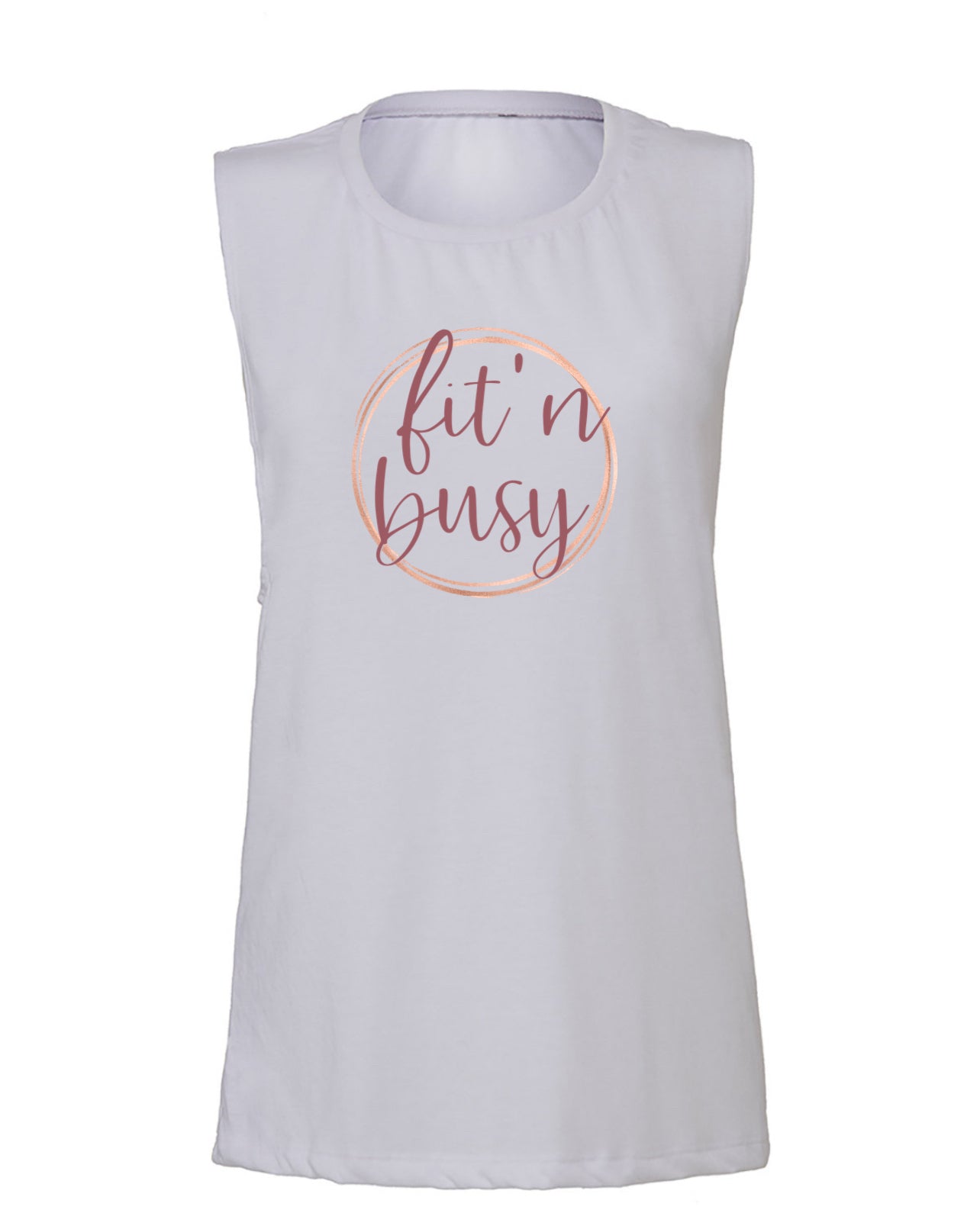 FIT'N BUSY Scoop Muscle Tank