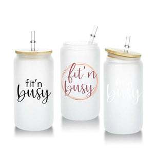 FIT'N BUSY Shaker Bottle & Can Glass Collection