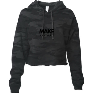 MAKE HISTORY Crop Hoodie