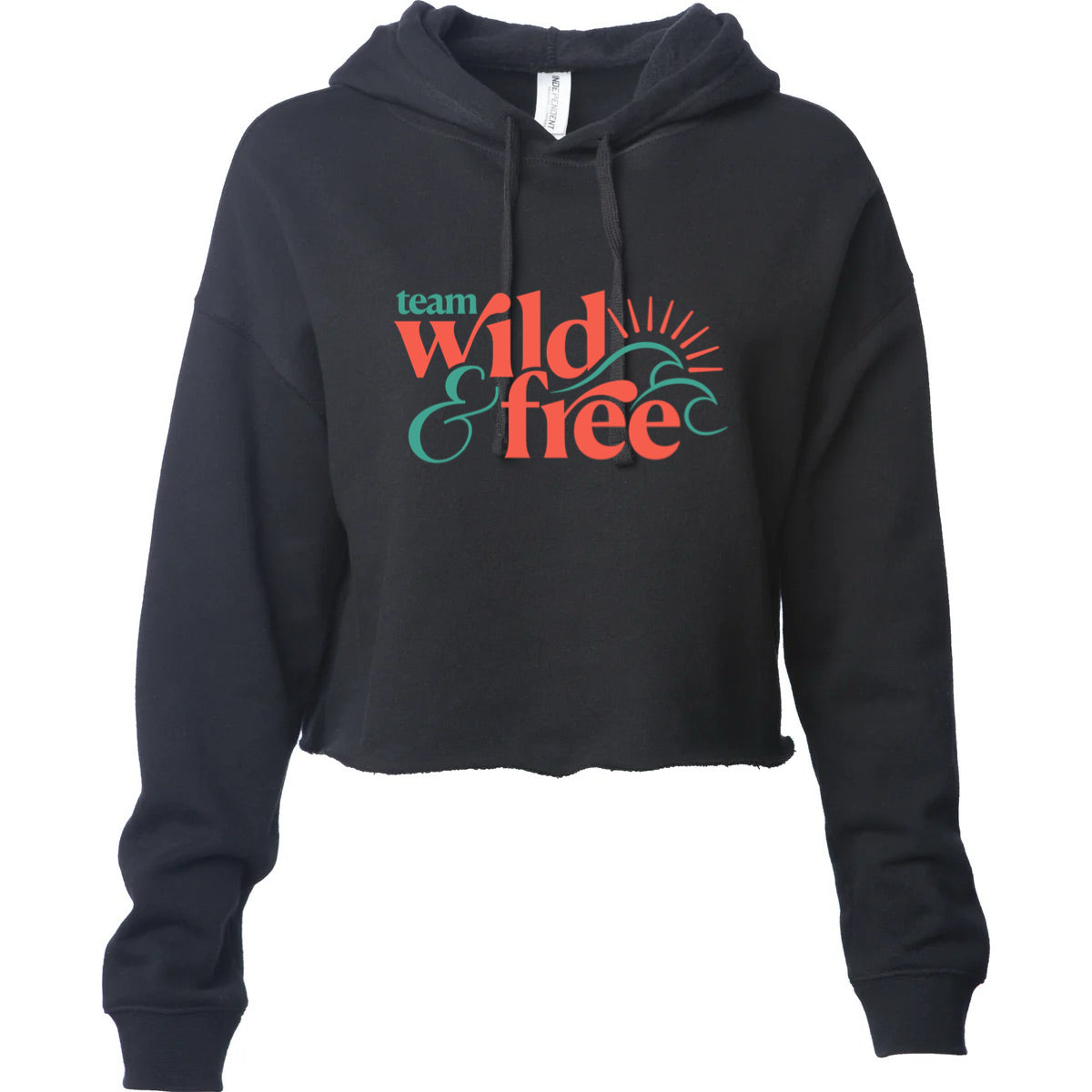 Sweat à capuche court Wild &amp; Free