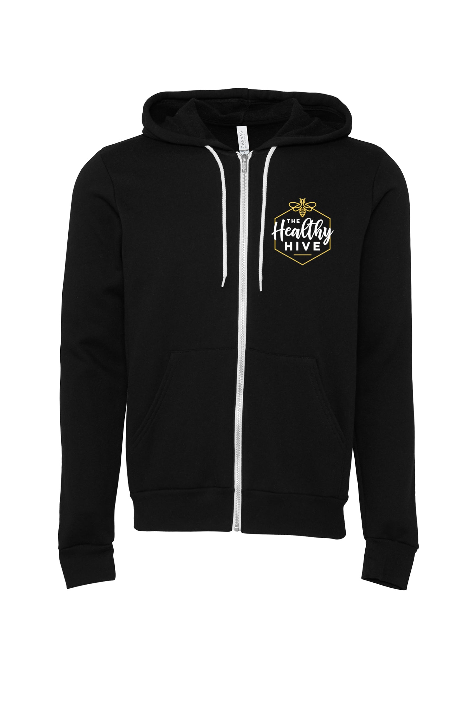 THE HEALTHY HIVE UNISEX ZIP UP HOODIE