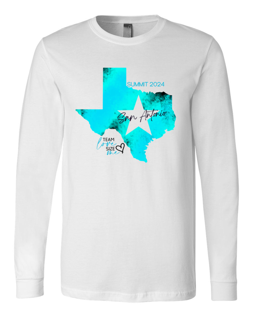 LOVE SIZE ME - T-shirt unisexe à manches longues Summit