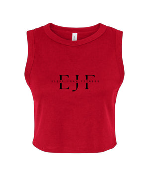 EJF Cropped Ribbed Tank