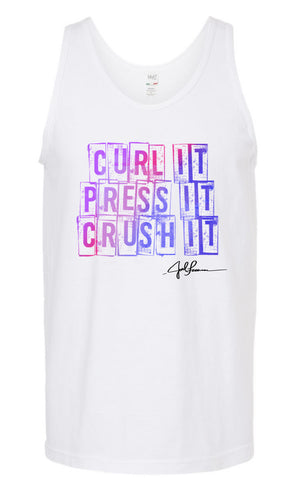 Joel-ism Unisex Tank Crush IT Curl IT