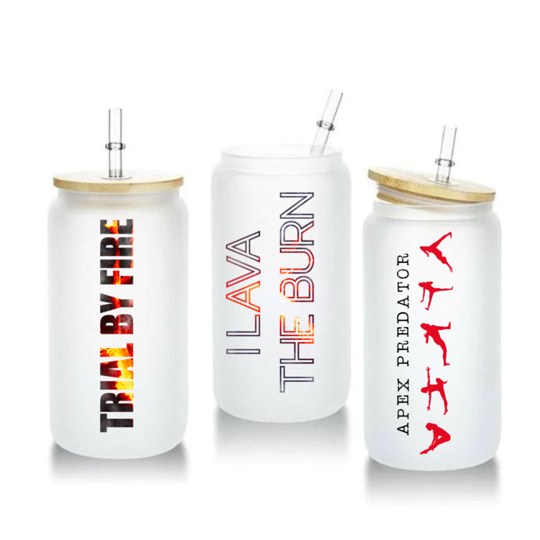 Collection de bouteilles et canettes shaker en verre