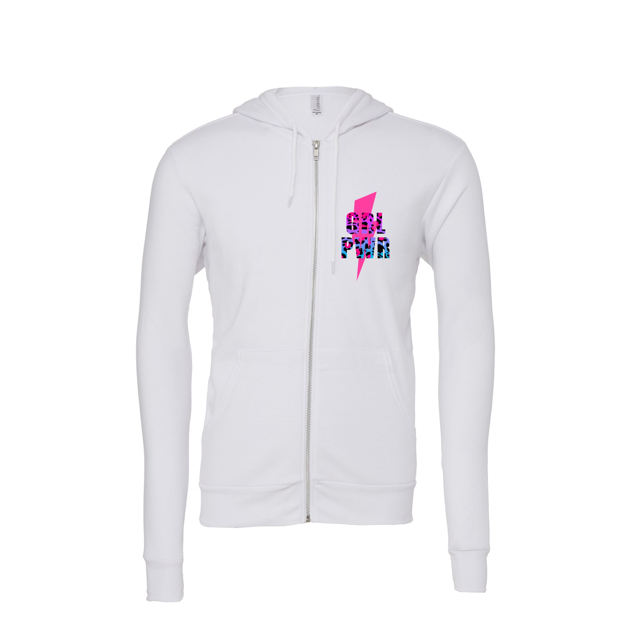 GRL PWR ZIP UP HOODIE