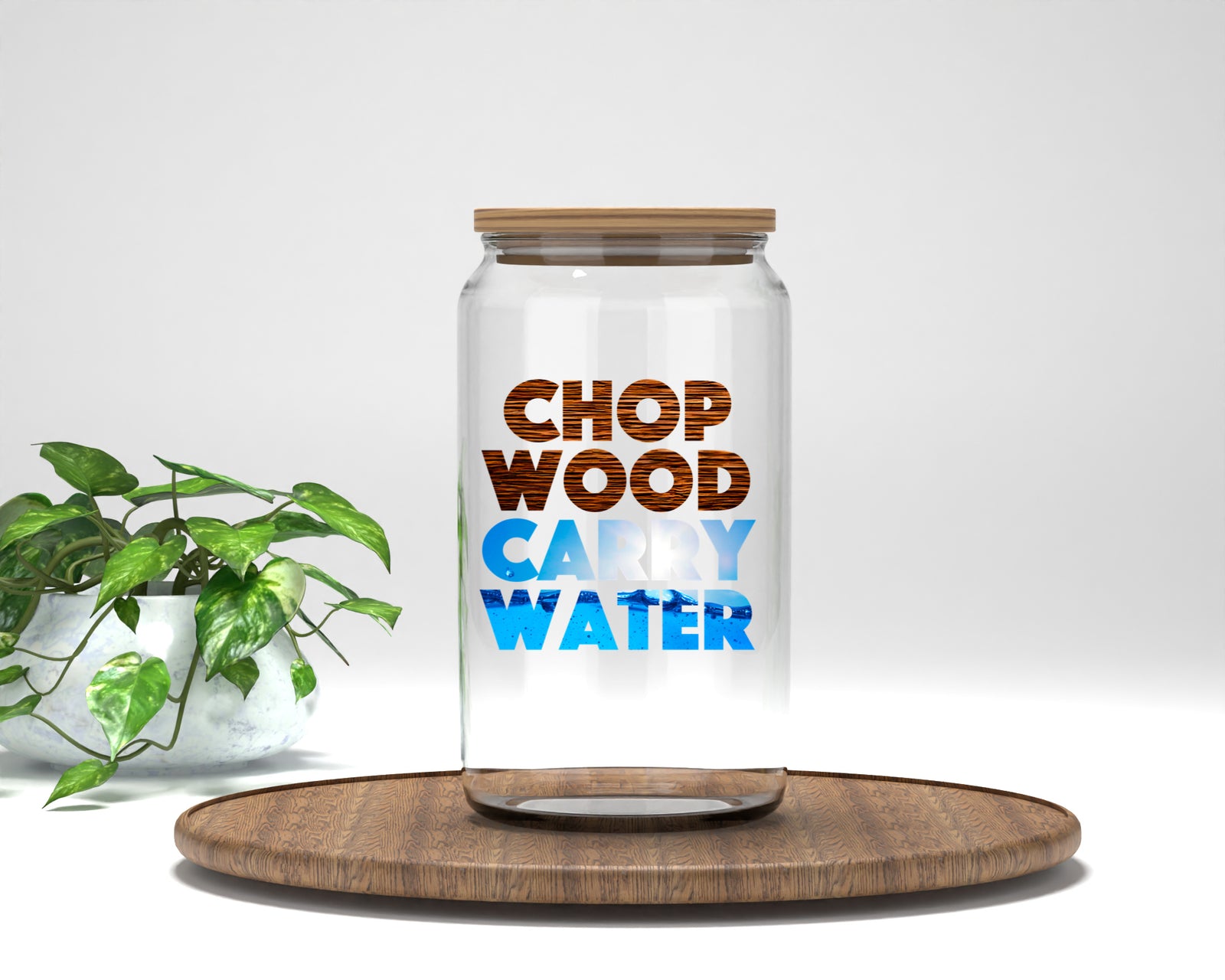 CHOP WOOD CARRY WATER  Can Glass Collection